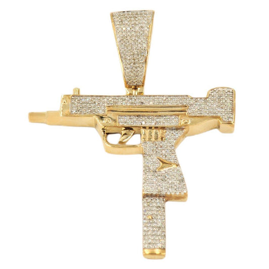 10KY 0.75CTW DIAMOND 'UZI' GUN PENDANT SC4387Y - Johnny Dang & Co