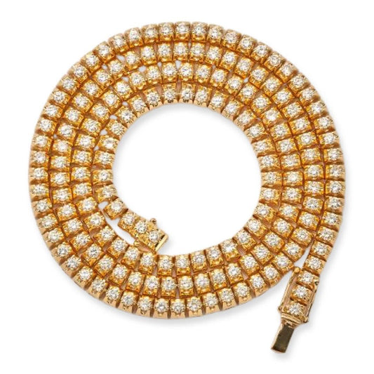 10KY 12.74CTW DIAMOND SQUARE SETTING 4-PRONG TENNI - Johnny Dang & Co