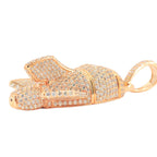 14KR 6.15CTW 3D DIAMOND ROCKET SHIP PENDANT - Johnny Dang & Co