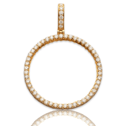 10KY 3.85CTW DIAMOND ROUND MEMORY PENDANT - Johnny Dang & Co