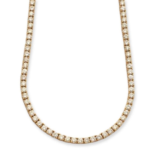 14KY 17.47CTW DIAMOND TENNIS NECKLACE - Johnny Dang & Co