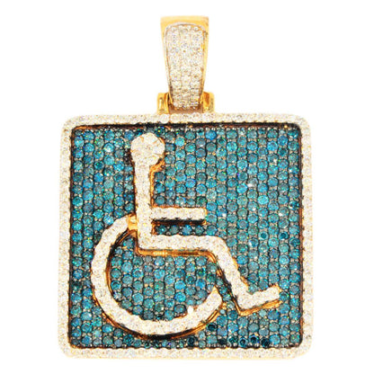 10KY 3.60CTW BLUE AND WHITE DIAMOND HANDICAP - Johnny Dang & Co