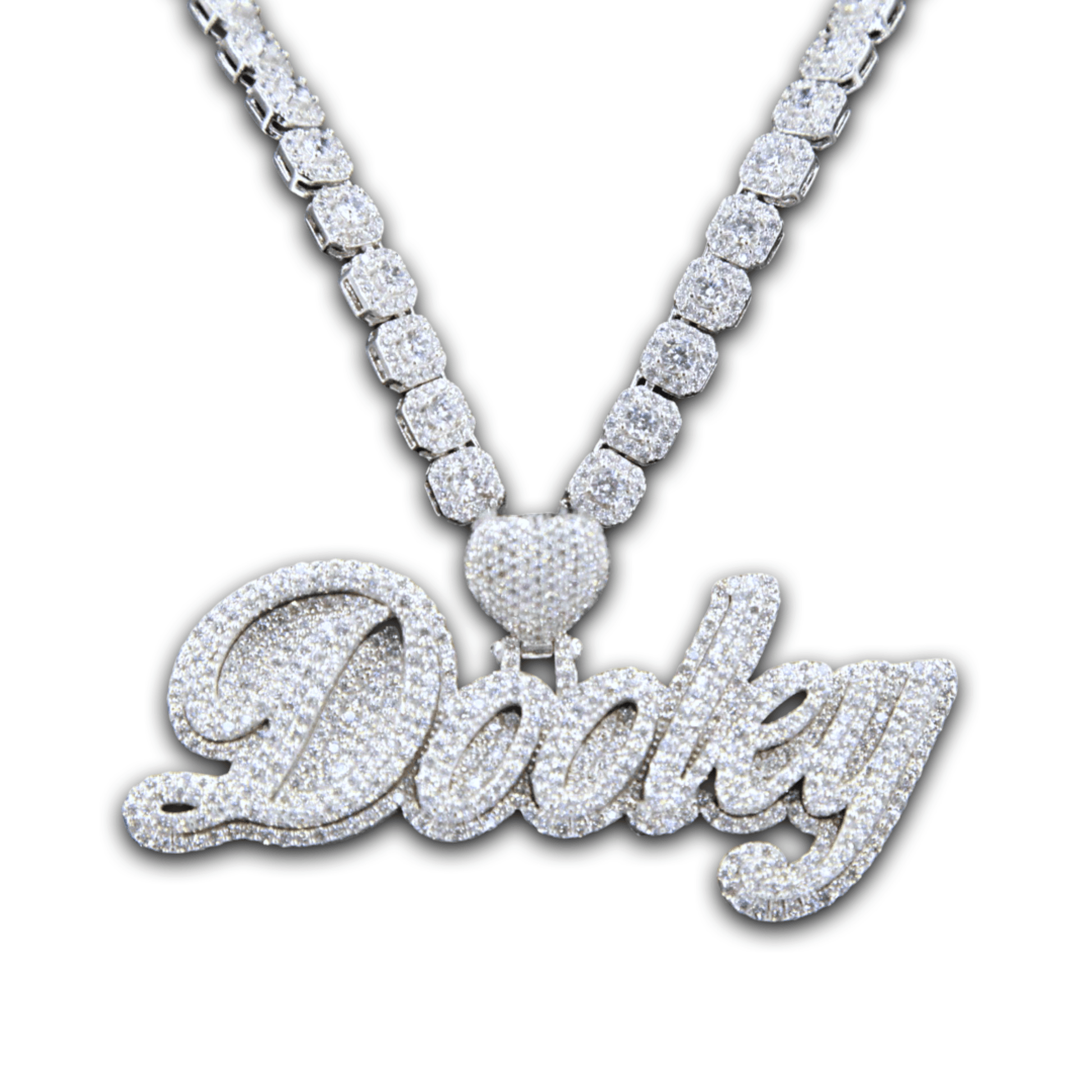 CJ3471 - Custom Diamond Dooley Pendant - Johnny Dang & Co