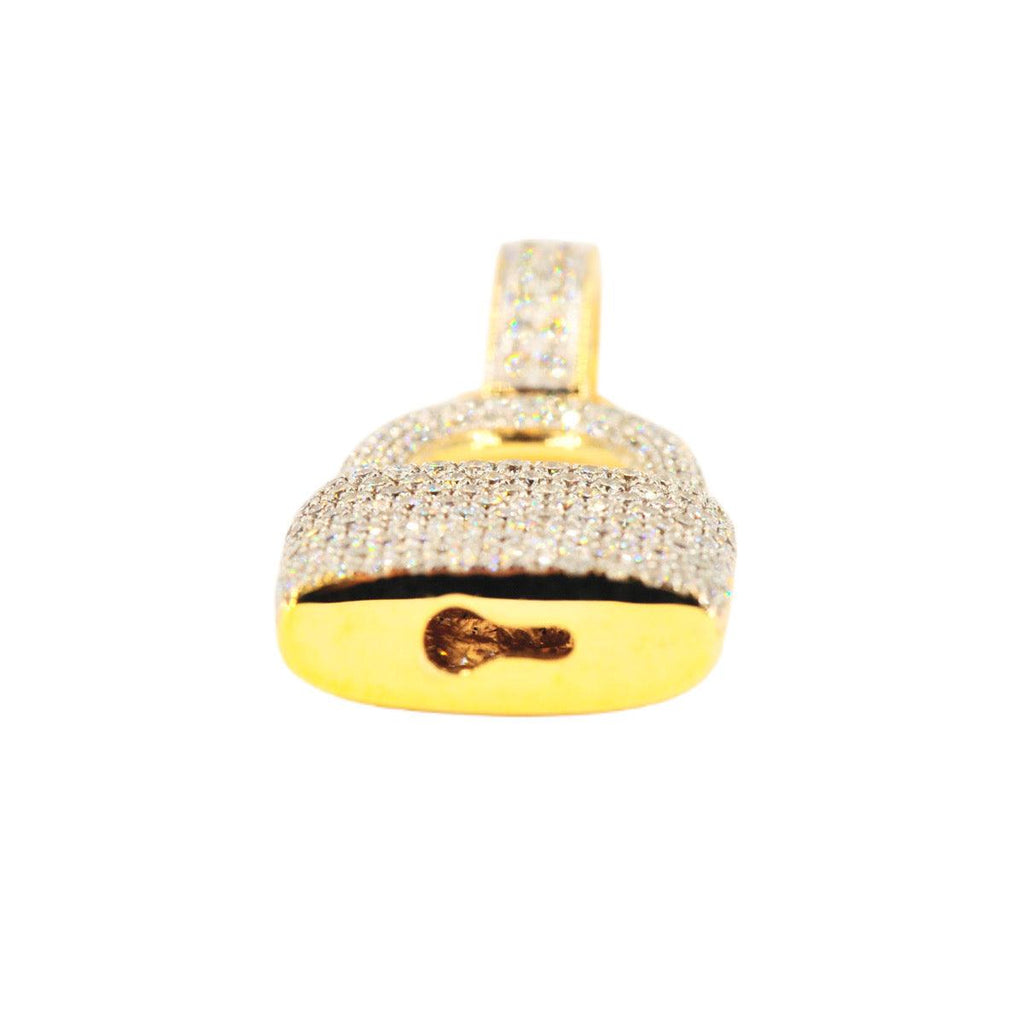 14KY 1.60CTW DIAMOND PADLOCK PENDANT - Johnny Dang & Co