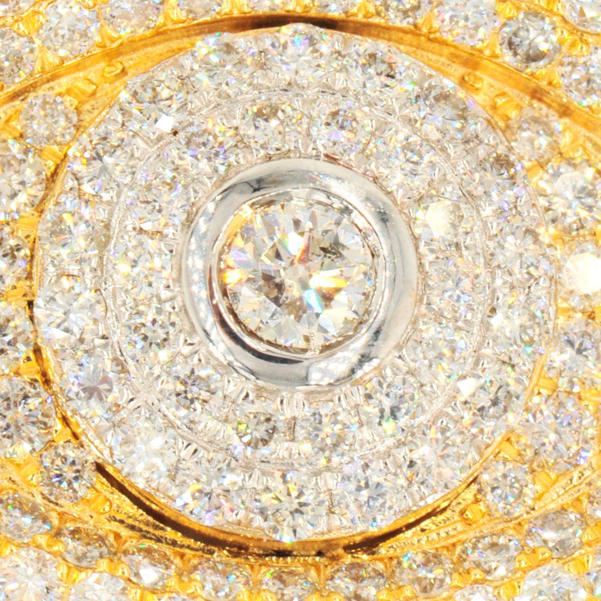 14KY 3.15CTW DIAMOND EVIL EYE PENDANT - Johnny Dang & Co