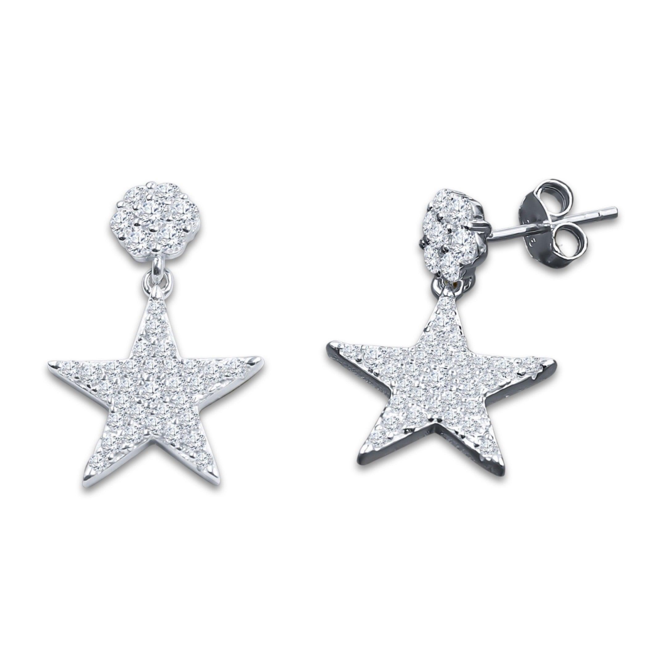DAZZLING SILVER EARRINGS | BMW9214291 - Johnny Dang & Co