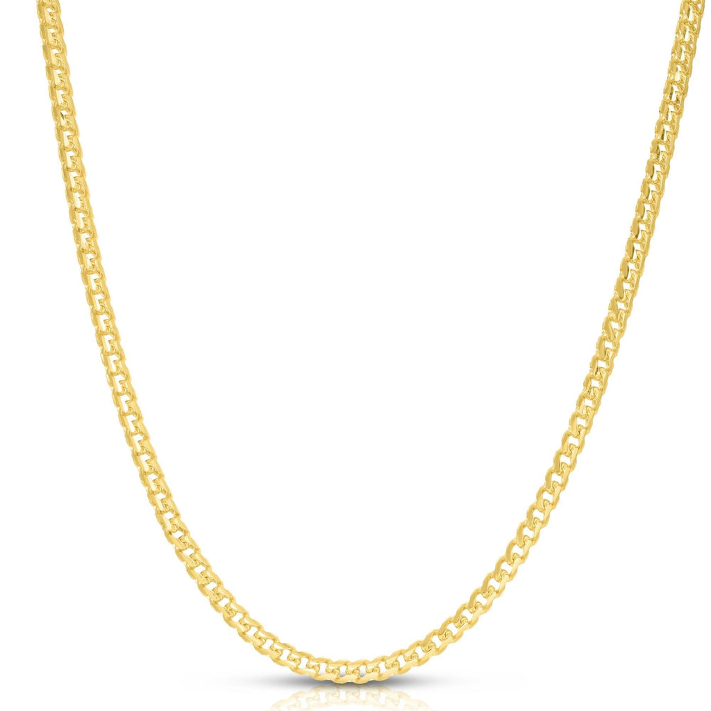 14K Gold 5.3mm Semi-Solid Square Franco Chain - Johnny Dang & Co