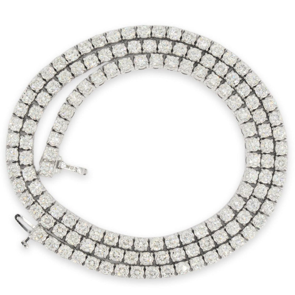 3.8mm Tennis Chain 22 inch length 21 CTTW 15 Pointer Diamonds - Johnny Dang & Co