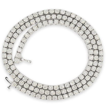 3.8mm Tennis Chain 22 inch length 21 CTTW 15 Pointer Diamonds - Johnny Dang & Co