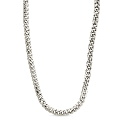 10k White Gold 6.5mm Semi-Solid Classic Miami Cuban 24 Inches