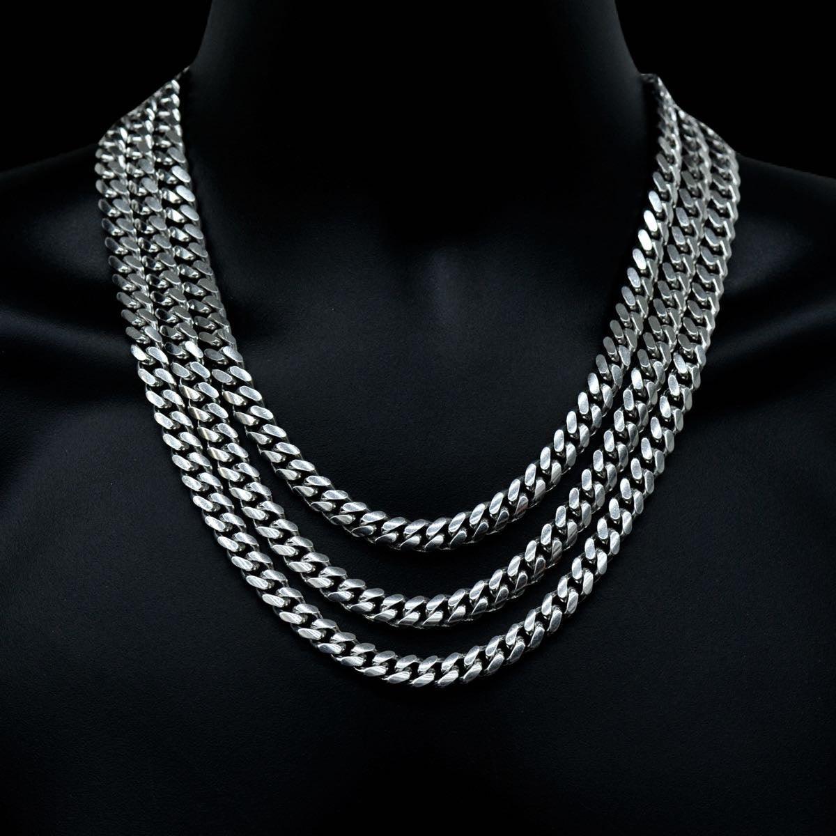 Silver 10mm Solid Cuban Chain 20" 22" 24" - Johnny Dang & Co