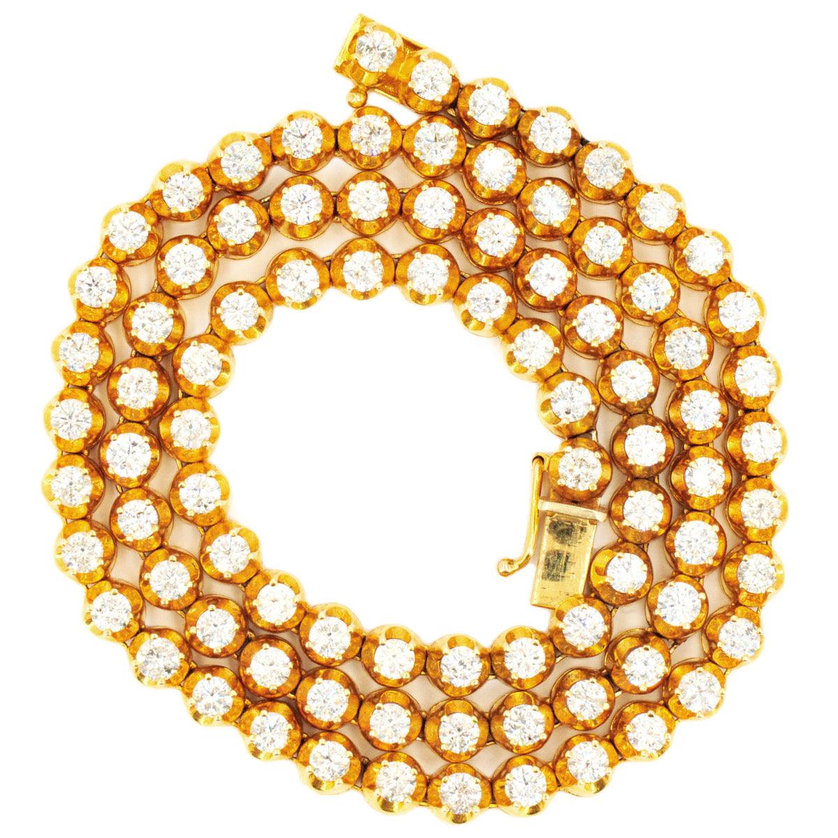 6.4mm 30 Pointer Yellow Tennis Chain - Johnny Dang & Co