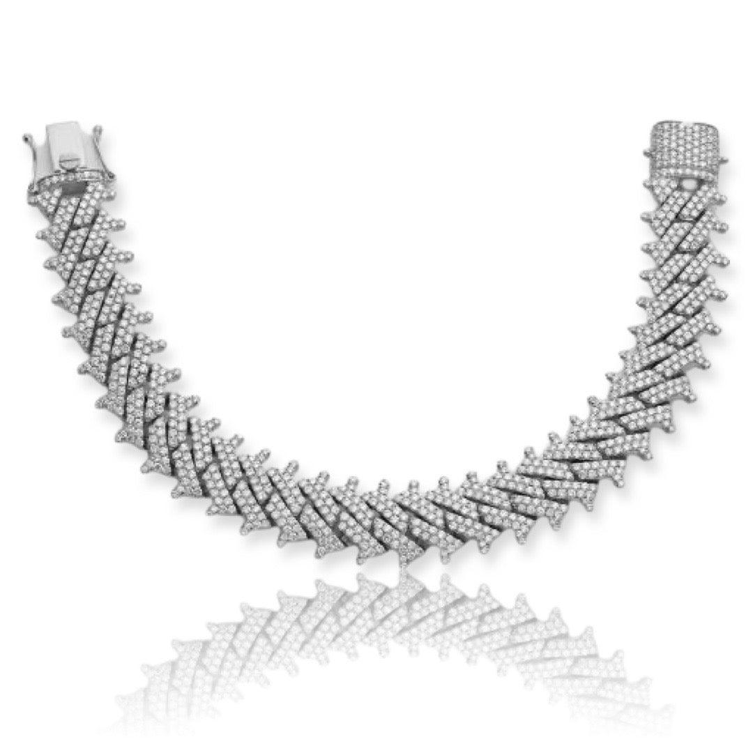 10KW 10.65CTW DIAMOND SPIKE MIAMI CUBAN BRACELET - Johnny Dang & Co