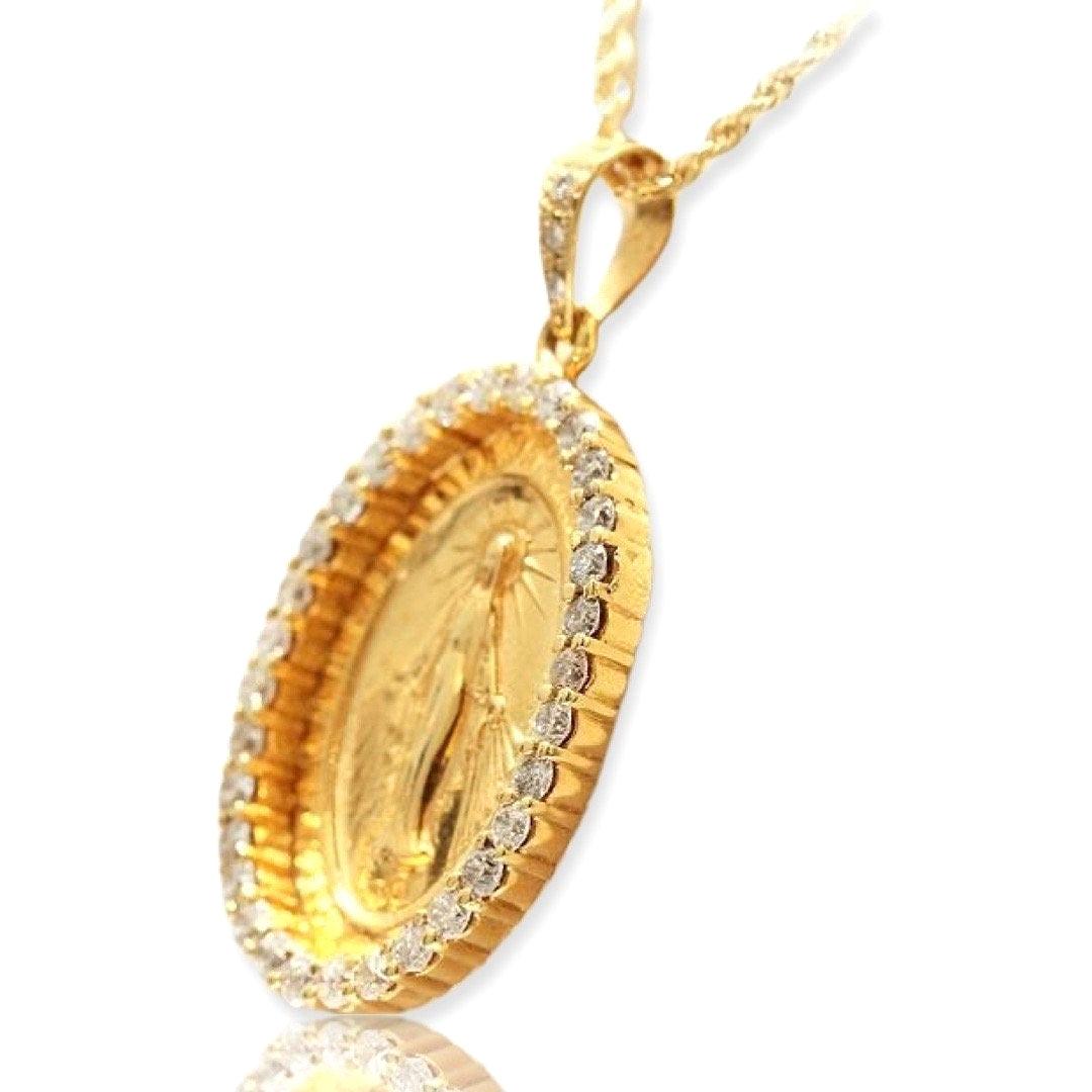 Custom Diamond Miraculous/ Maria Pendant - Johnny Dang & Co
