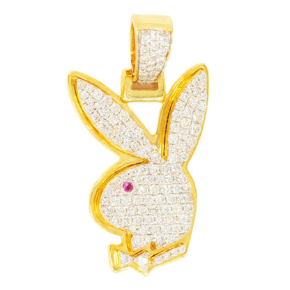 10KY 0.80CTW DIAMOND RABBIT WITH BOWTIE PROFILE - Johnny Dang & Co