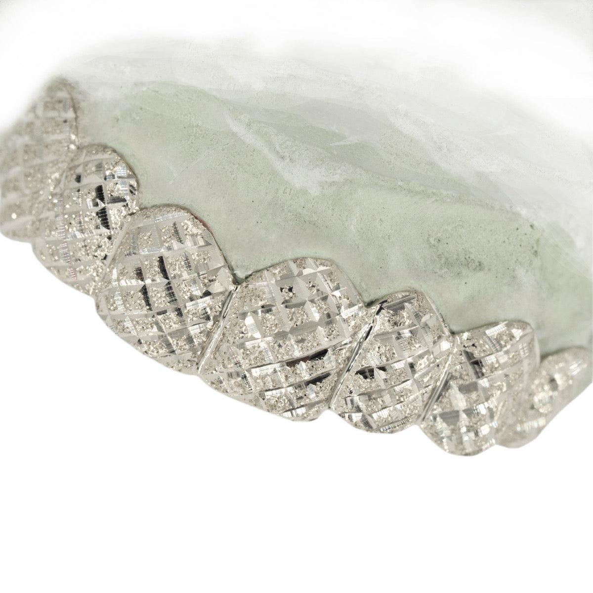 JDTK-3002-D- 8 Teeth Gold Grillz With Diamond Dust and Diamond Cuts. - Johnny Dang & Co