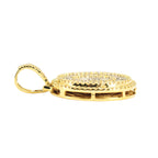 10k Yellow Gold 1.95CTW Round and Baguette Diamond Medallion - Johnny Dang & Co