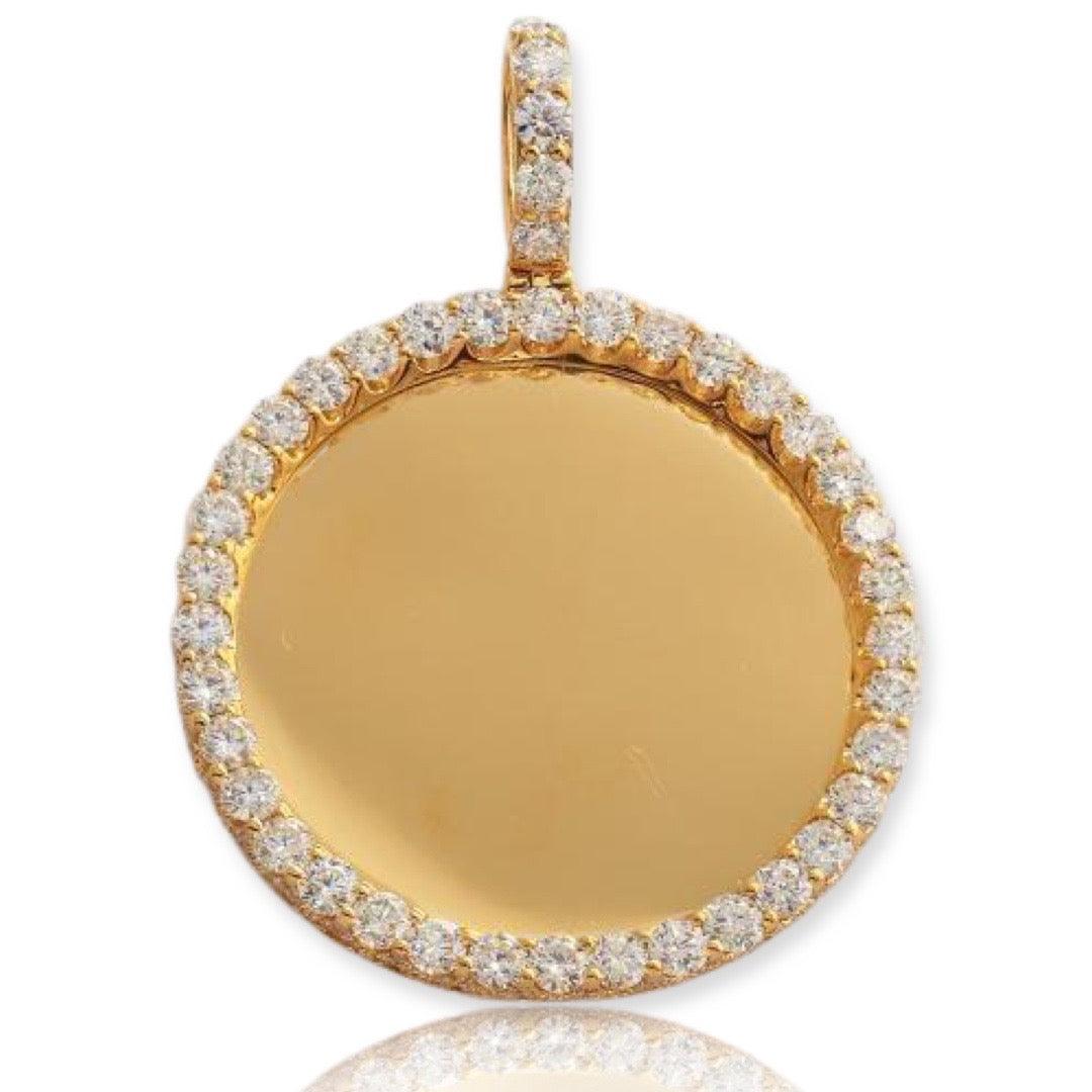 10KY 3.40CTW DIAMOND ROUND MEMORY PENDANT - Johnny Dang & Co