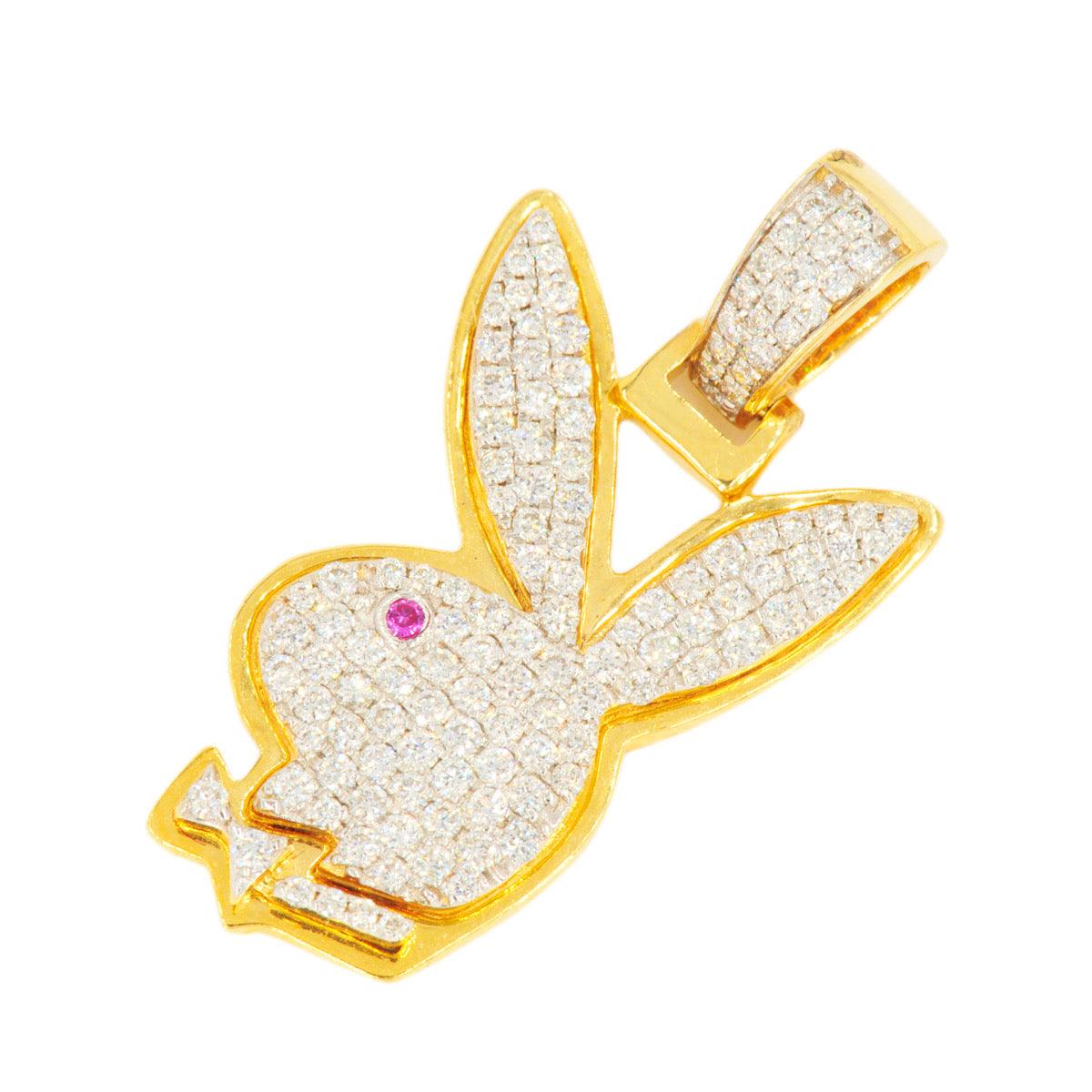 10KY 0.80CTW DIAMOND RABBIT WITH BOWTIE PROFILE - Johnny Dang & Co