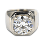 Custom 5.13 Carat Flawless Diamond Ring - Johnny Dang & Co