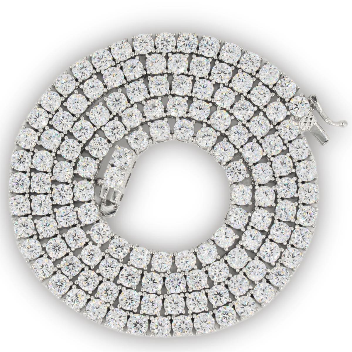 Silver and CZ ‘TRAP’ Pendant and Chain Bundle - Johnny Dang & Co