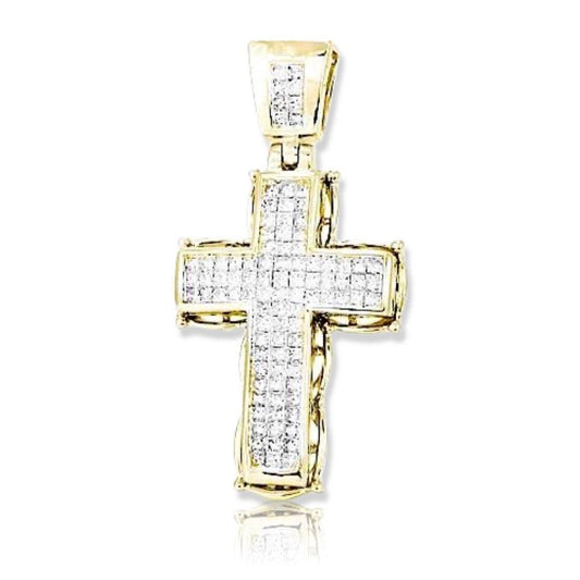 14KY 1.50CTW INVISIBLE CROSS - Johnny Dang & Co