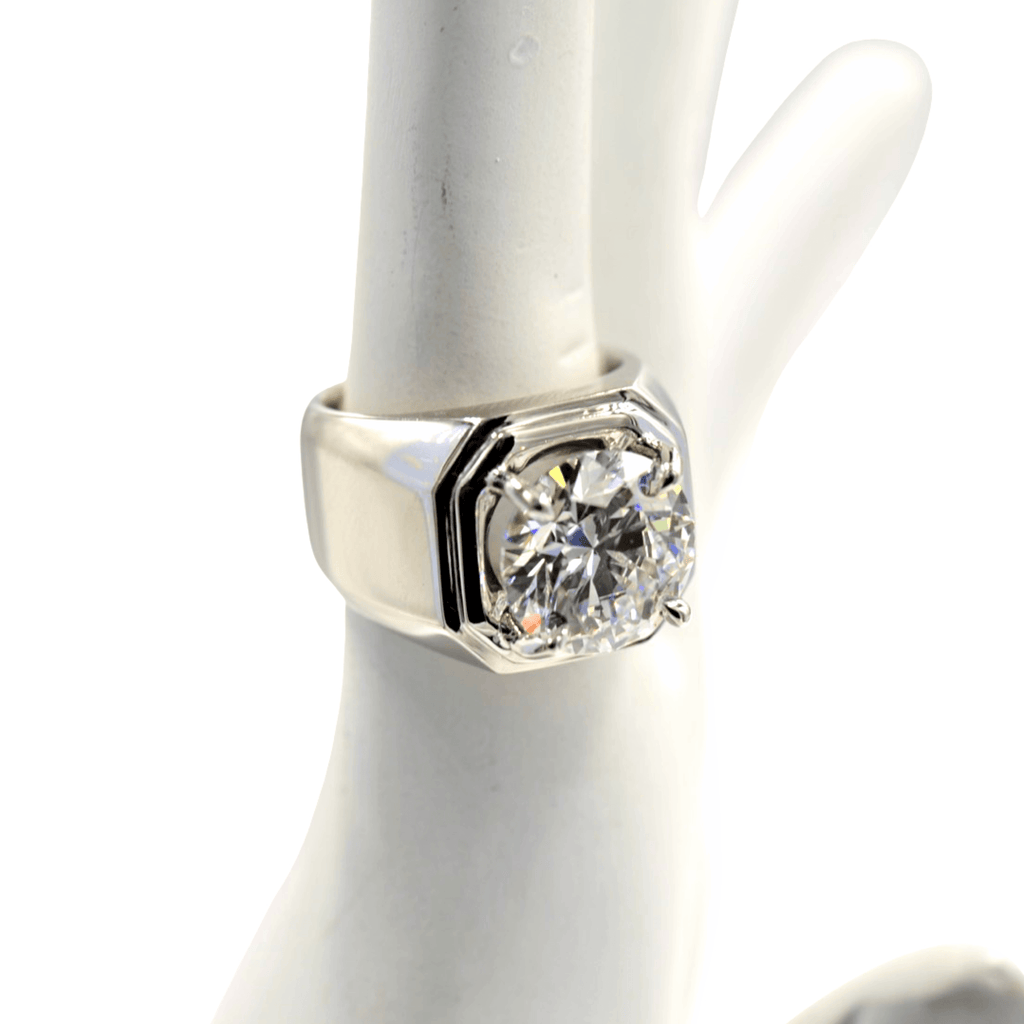 Custom 5.13 Carat Flawless Diamond Ring - Johnny Dang & Co
