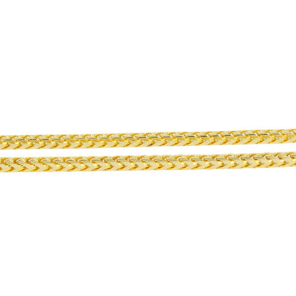10K Gold 2.2mm Diamond Cut Solid Franco Chain - Johnny Dang & Co