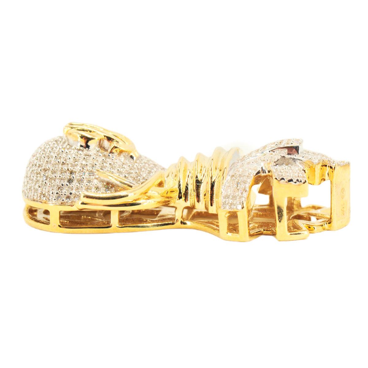 10KY 1.00CTW DIAMOND MONEY BAG PENDANT - Johnny Dang & Co