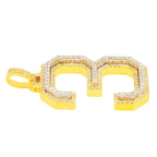 10K Yellow Gold Si Diamond Number 3 Pendant - Johnny Dang & Co