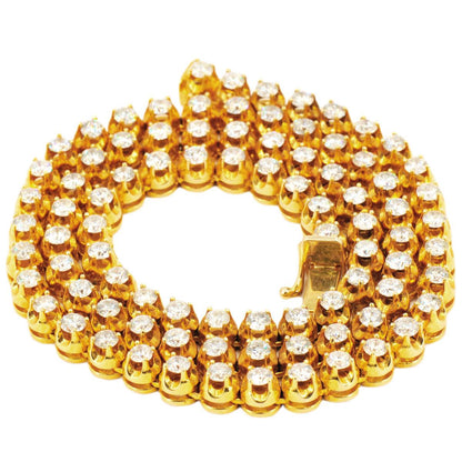 6.4mm 30 Pointer Yellow Tennis Chain - Johnny Dang & Co