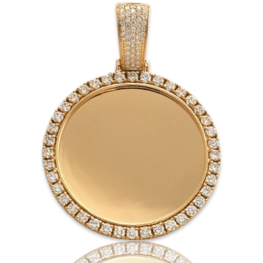 10KY 2.85CTW DIAMOND ROUND MEMORY PENDANT - Johnny Dang & Co