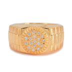 Custom Gold 0.20CT Diamond Mens Ring - Johnny Dang & Co