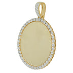 10k Yellow Gold 1.55ctw Illusion Setting Diamond Memory Pendant - LARGE - Johnny Dang & Co