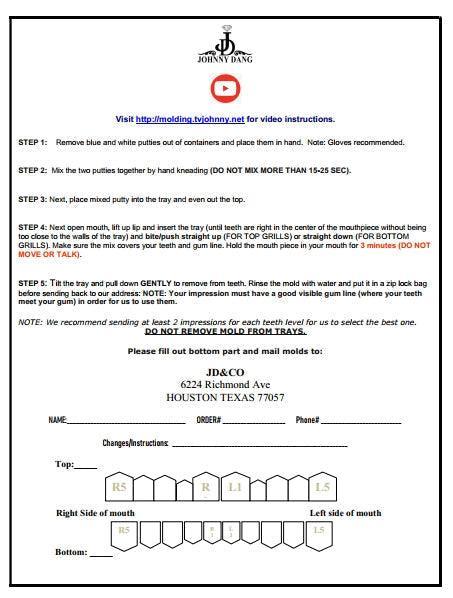 Easy DIY Dental Molding kit and Instructions-2 Kits - Johnny Dang & Co
