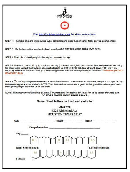 Easy DIY Dental Molding kit and Instructions-2 Kits - Johnny Dang & Co