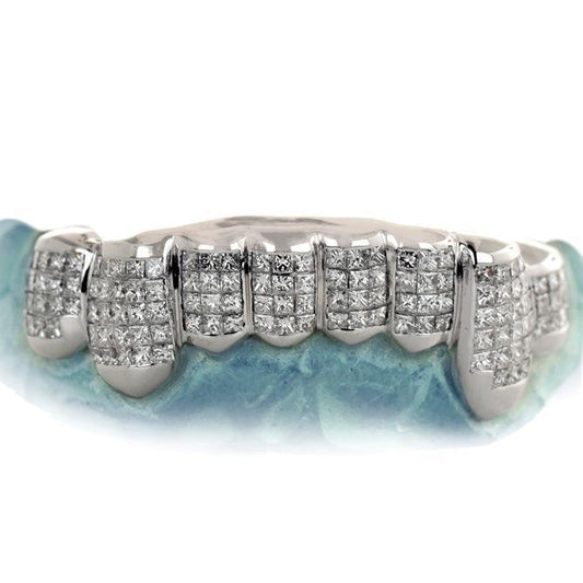 JDG73-ICE SKATE 8 PIECE INVISIBLE HANDSET DIAMOND GRILL - Johnny Dang & Co