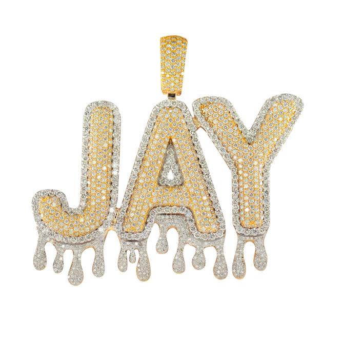 CUSTOM DIAMOND BUBBLE JAY PENDANT - Johnny Dang & Co