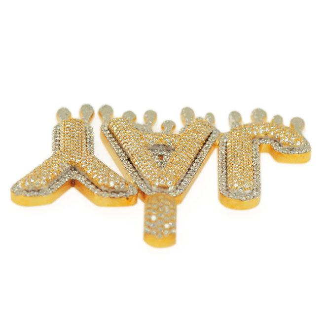 CUSTOM DIAMOND BUBBLE JAY PENDANT - Johnny Dang & Co