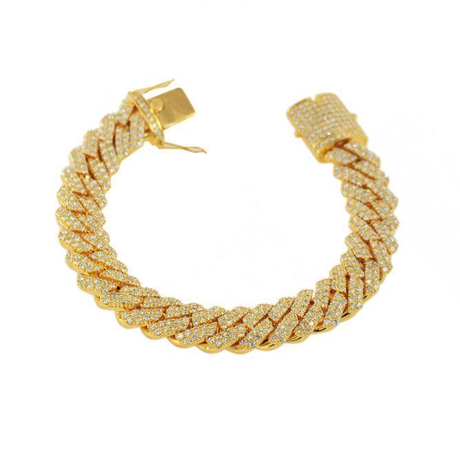JDBR133.6 - CUSTOM DIAMOND CUBAN BRACELET - Johnny Dang & Co