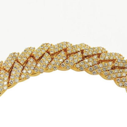 JDBR133.6 - CUSTOM DIAMOND CUBAN BRACELET - Johnny Dang & Co