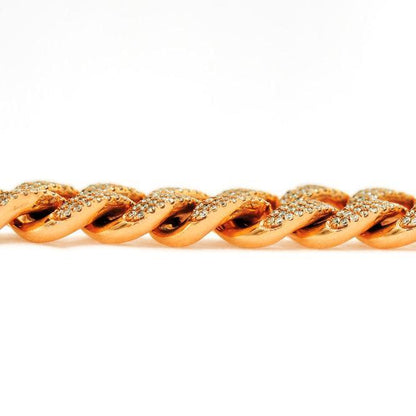 JDBR121.8 - DIAMOND CUBAN LINK BRACELET - Johnny Dang & Co