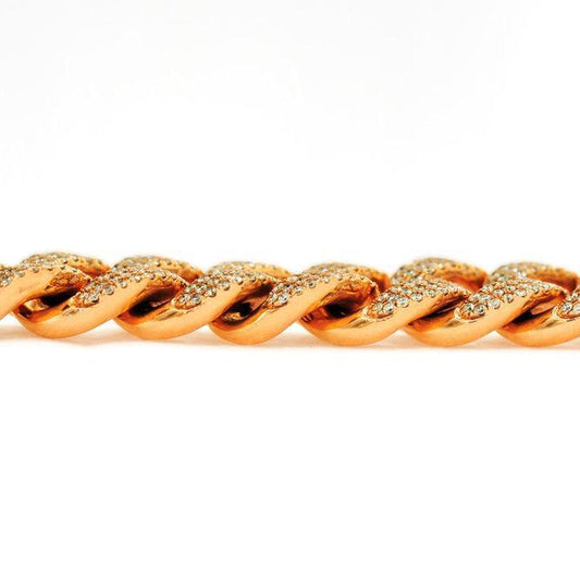 JDBR121.8 - DIAMOND CUBAN LINK BRACELET - Johnny Dang & Co