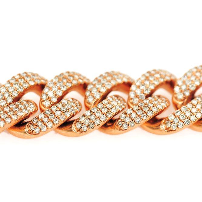 JDBR121.8 - DIAMOND CUBAN LINK BRACELET - Johnny Dang & Co