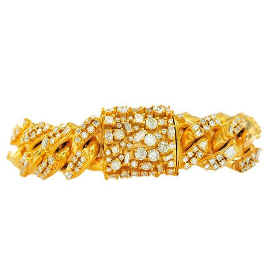 JDBR2691 - DIAMOND CUBAN LINK BRACELET - Johnny Dang & Co