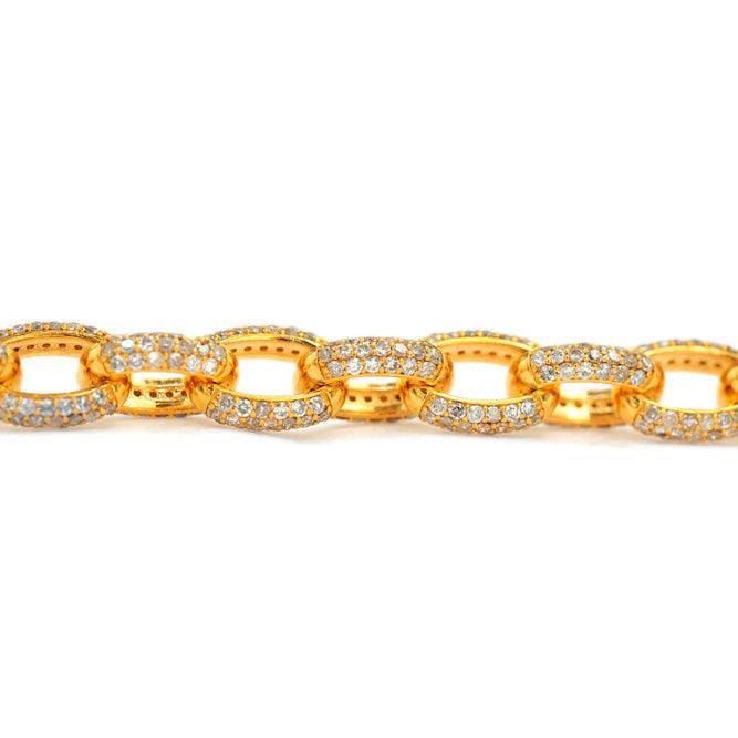 JDBR46.5 - DIAMOND CABLE LINK BRACELET - Johnny Dang & Co