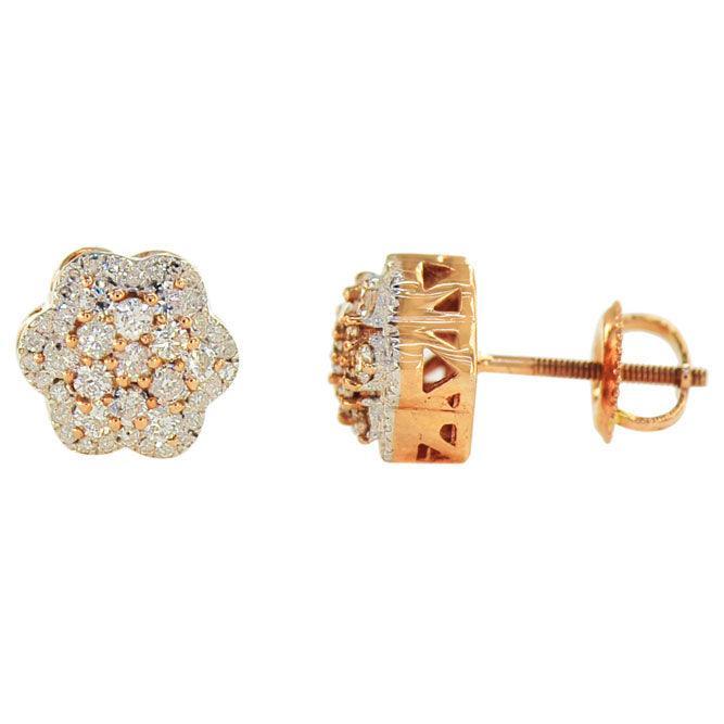 JDTK3545 - Diamond Flower Earrings - Johnny Dang & Co