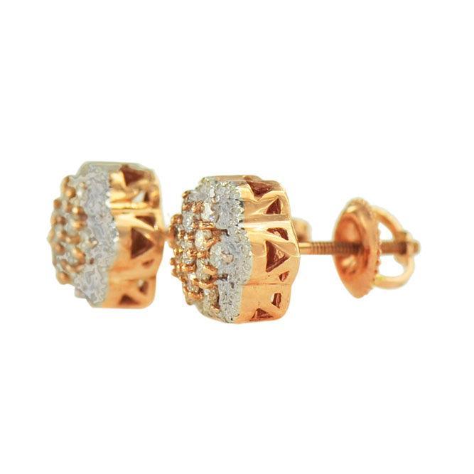 JDTK3545 - Diamond Flower Earrings - Johnny Dang & Co