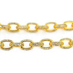 Custom DIAMOND CABLE LINK CHAIN with Diamond Barrel Lock - Johnny Dang & Co