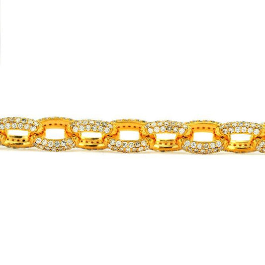 Custom DIAMOND CABLE LINK CHAIN with Diamond Barrel Lock - Johnny Dang & Co